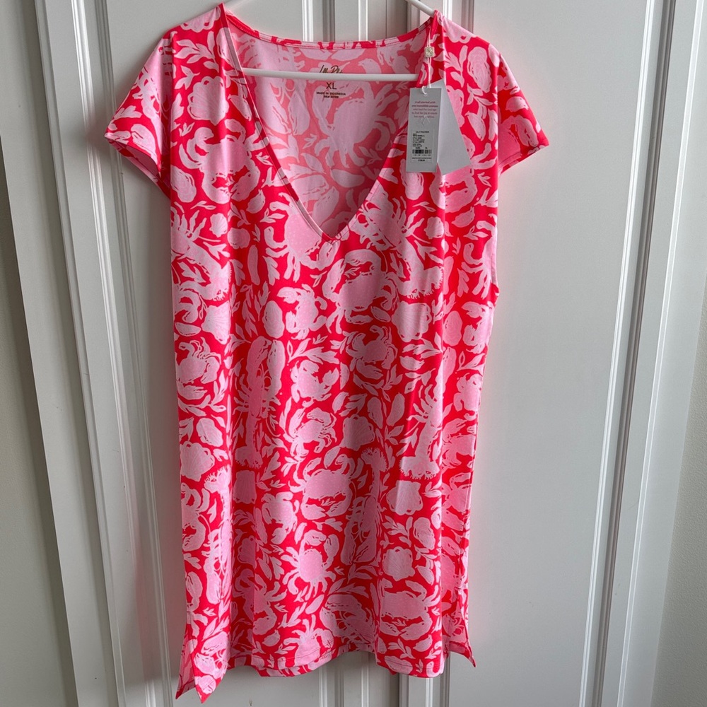 Lilly Pulitzer Cane coral crab Collab extra large cover-up NWT